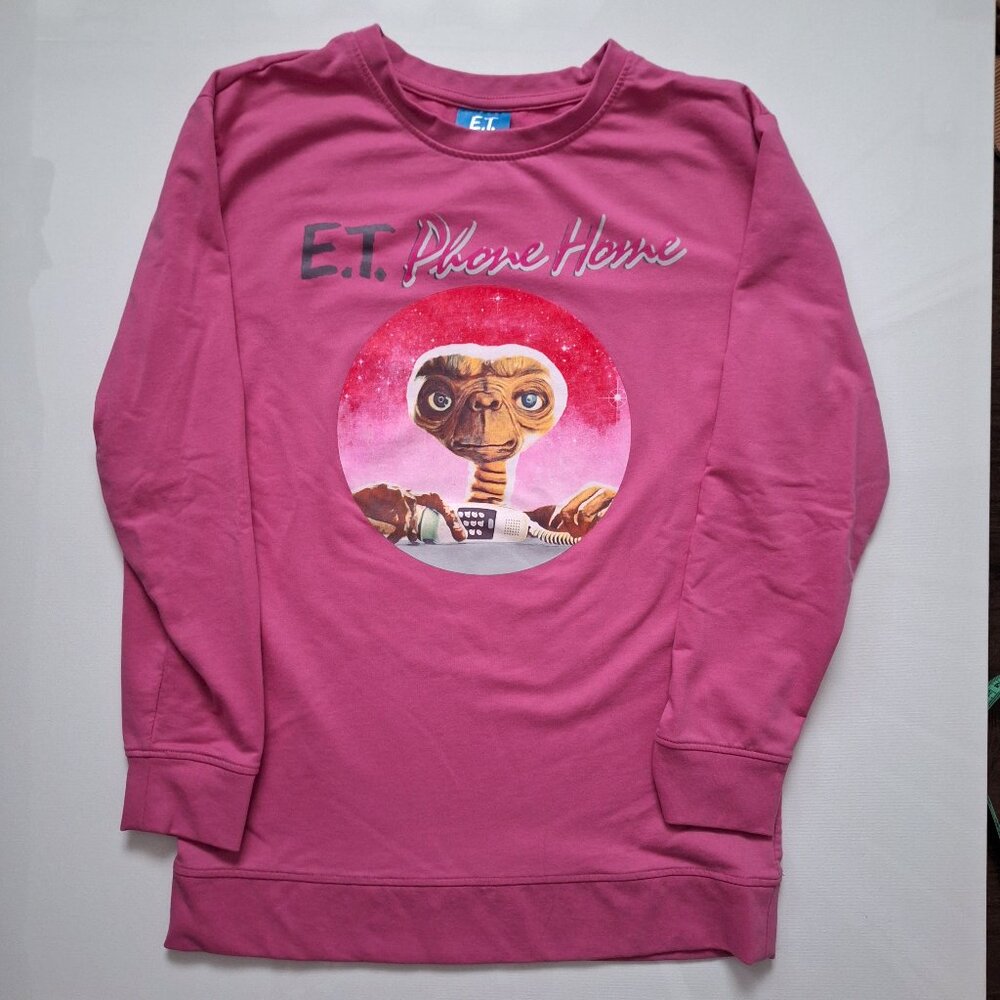 E.T. Phone Home Pink Long Sleeve Top